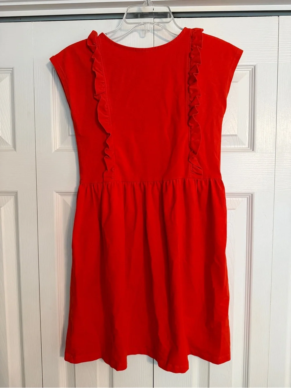 Hanna Andersson Girls Red ruffle dress